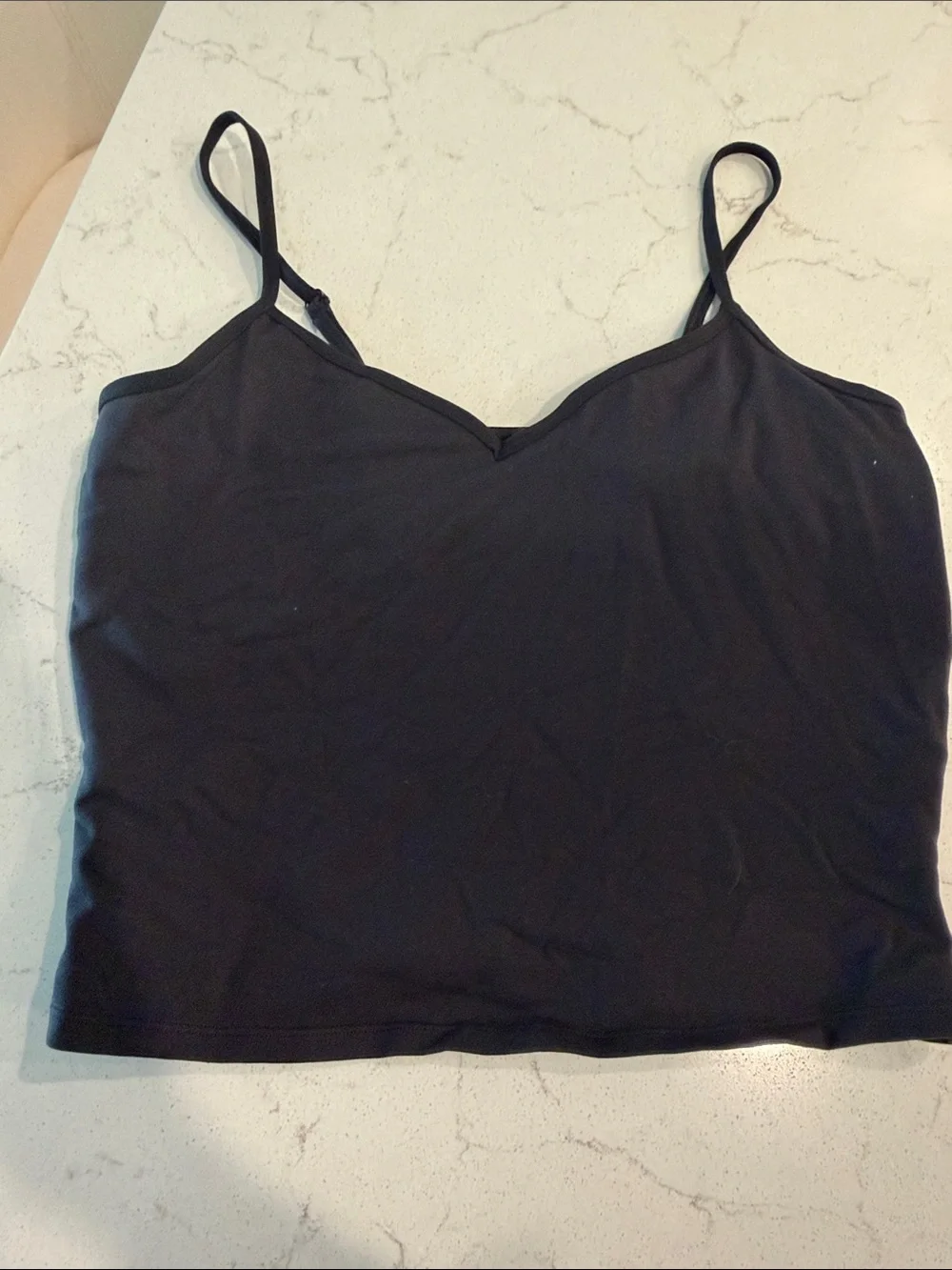 ALO Yoga Black V-Neck Spaghetti Strap Camisole